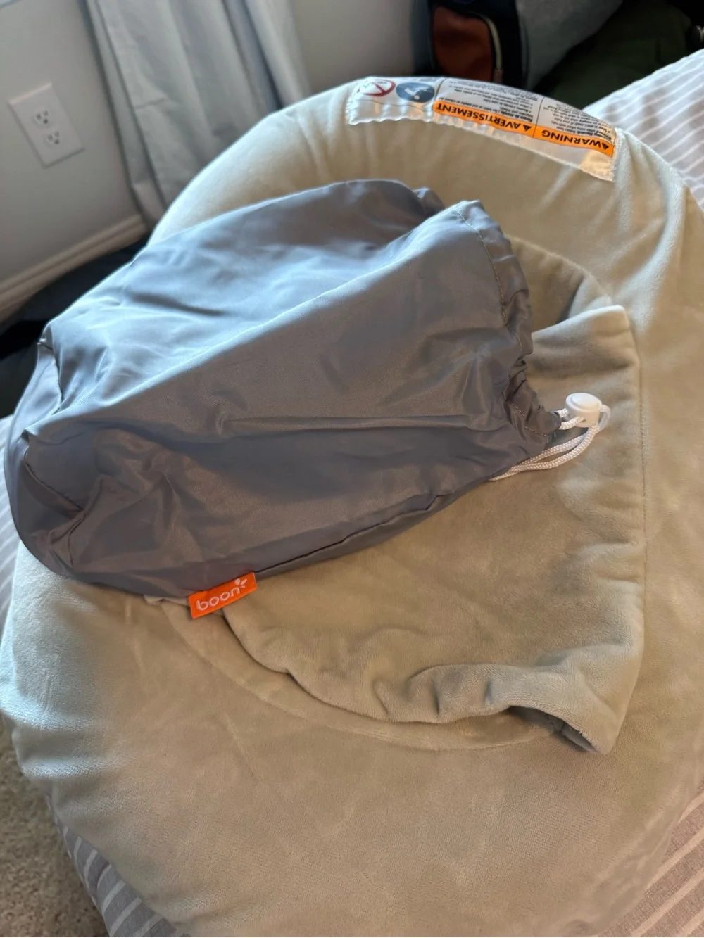 Boon Gray Infant Bath Support Lounger
